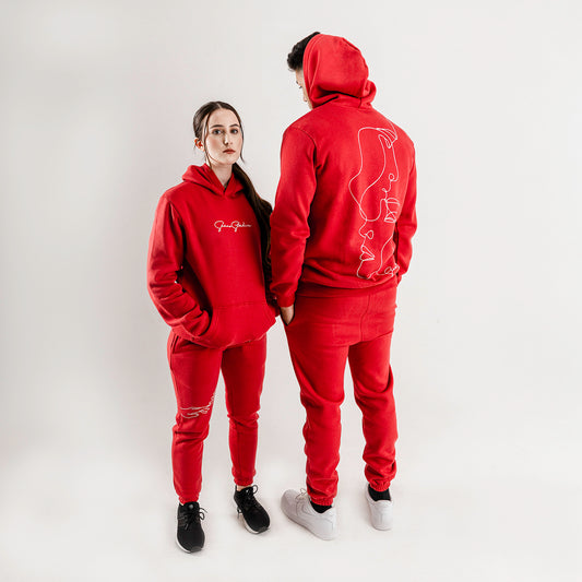 Affection Joggers-Red